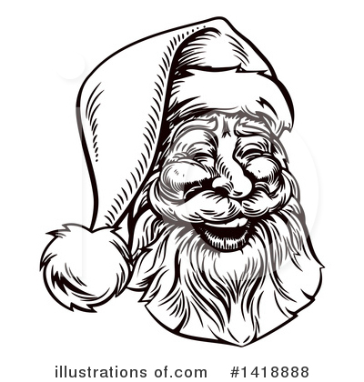 Royalty-Free (RF) Santa Clipart Illustration by AtStockIllustration - Stock Sample #1418888