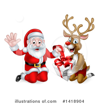 Royalty-Free (RF) Santa Clipart Illustration by AtStockIllustration - Stock Sample #1418904