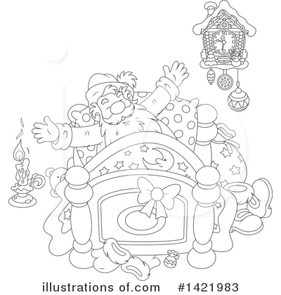 Royalty-Free (RF) Santa Clipart Illustration by Alex Bannykh - Stock Sample #1421983