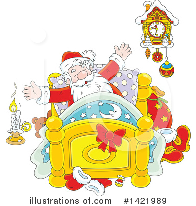 Royalty-Free (RF) Santa Clipart Illustration by Alex Bannykh - Stock Sample #1421989