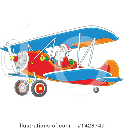 Biplane Clipart #1428747 by Alex Bannykh