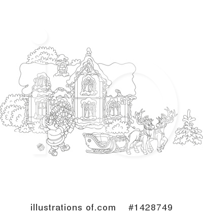 Royalty-Free (RF) Santa Clipart Illustration by Alex Bannykh - Stock Sample #1428749