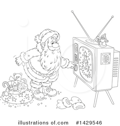 Royalty-Free (RF) Santa Clipart Illustration by Alex Bannykh - Stock Sample #1429546