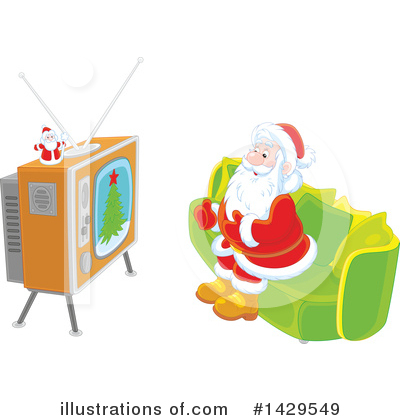 Royalty-Free (RF) Santa Clipart Illustration by Alex Bannykh - Stock Sample #1429549