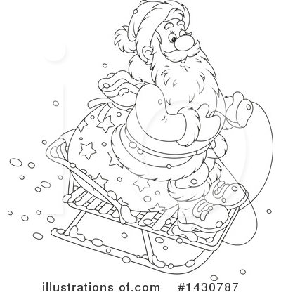 Royalty-Free (RF) Santa Clipart Illustration by Alex Bannykh - Stock Sample #1430787