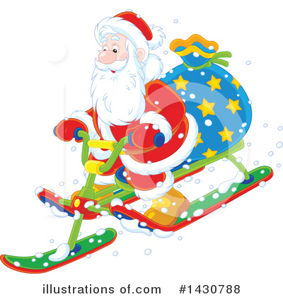 Royalty-Free (RF) Santa Clipart Illustration by Alex Bannykh - Stock Sample #1430788