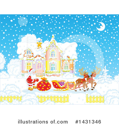 Royalty-Free (RF) Santa Clipart Illustration by Alex Bannykh - Stock Sample #1431346