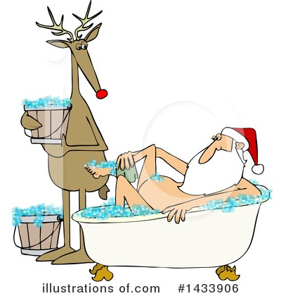 Royalty-Free (RF) Santa Clipart Illustration by djart - Stock Sample #1433906