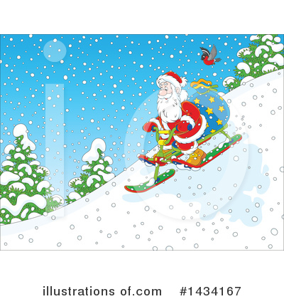 Royalty-Free (RF) Santa Clipart Illustration by Alex Bannykh - Stock Sample #1434167