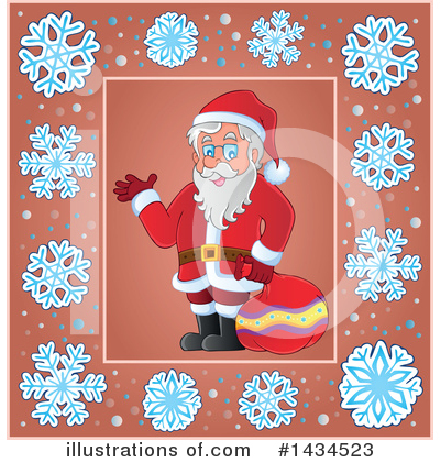 Royalty-Free (RF) Santa Clipart Illustration by visekart - Stock Sample #1434523