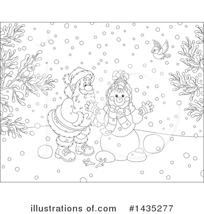 Royalty-Free (RF) Santa Clipart Illustration by Alex Bannykh - Stock Sample #1435277