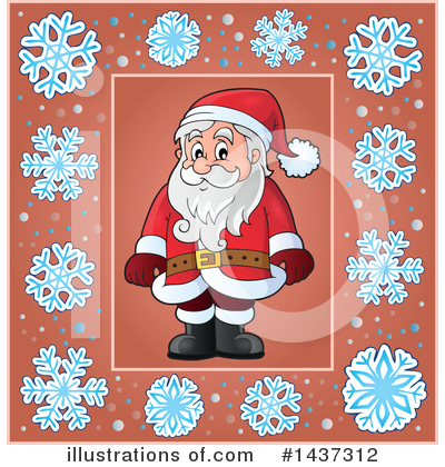 Royalty-Free (RF) Santa Clipart Illustration by visekart - Stock Sample #1437312