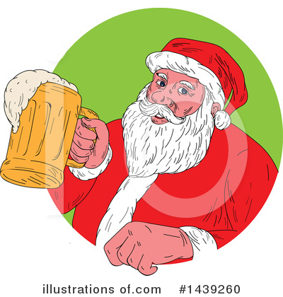 Royalty-Free (RF) Santa Clipart Illustration by patrimonio - Stock Sample #1439260