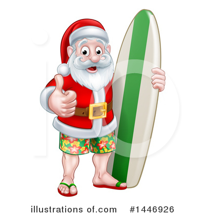 Surfer Clipart #1446926 by AtStockIllustration