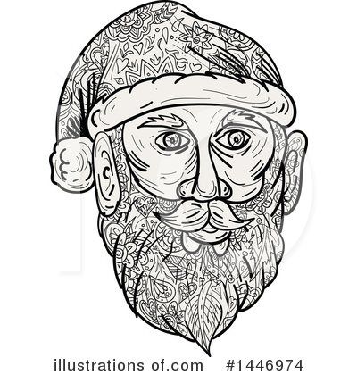 Royalty-Free (RF) Santa Clipart Illustration by patrimonio - Stock Sample #1446974