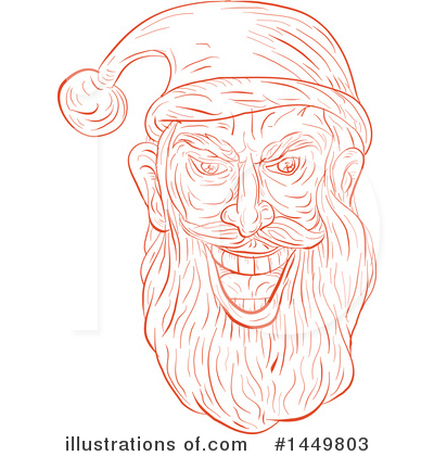 Royalty-Free (RF) Santa Clipart Illustration by patrimonio - Stock Sample #1449803