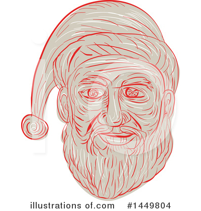 Royalty-Free (RF) Santa Clipart Illustration by patrimonio - Stock Sample #1449804