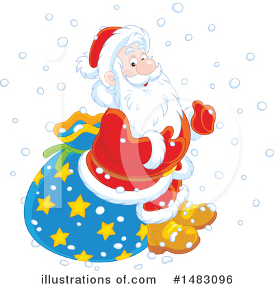 Royalty-Free (RF) Santa Clipart Illustration by Alex Bannykh - Stock Sample #1483096