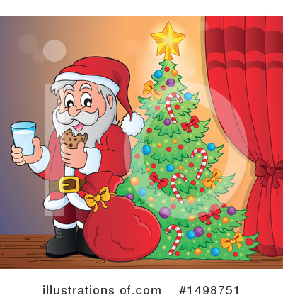 Royalty-Free (RF) Santa Clipart Illustration by visekart - Stock Sample #1498751