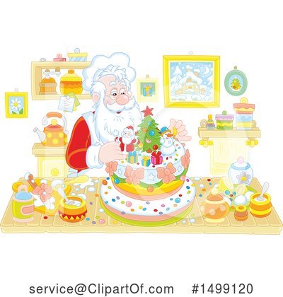 Royalty-Free (RF) Santa Clipart Illustration by Alex Bannykh - Stock Sample #1499120