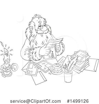 Royalty-Free (RF) Santa Clipart Illustration by Alex Bannykh - Stock Sample #1499126