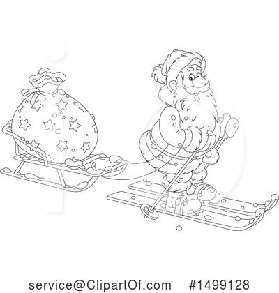 Royalty-Free (RF) Santa Clipart Illustration by Alex Bannykh - Stock Sample #1499128