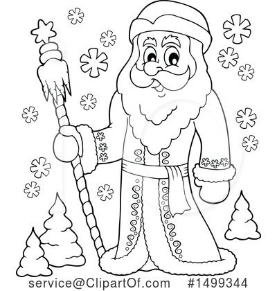 Royalty-Free (RF) Santa Clipart Illustration by visekart - Stock Sample #1499344