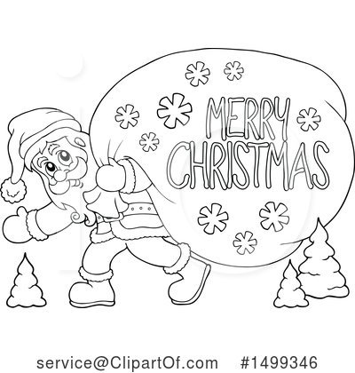 Royalty-Free (RF) Santa Clipart Illustration by visekart - Stock Sample #1499346