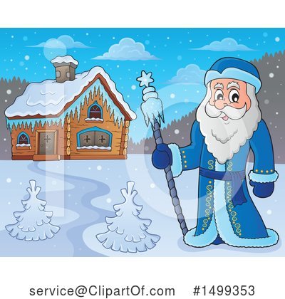 Royalty-Free (RF) Santa Clipart Illustration by visekart - Stock Sample #1499353