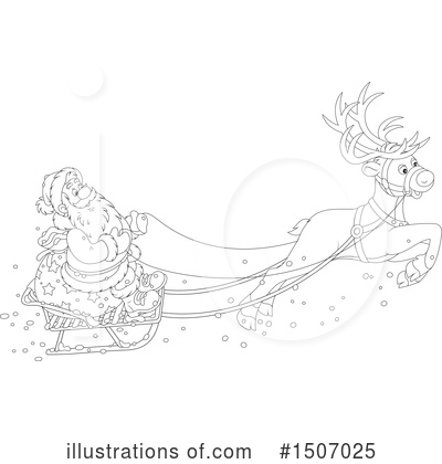 Royalty-Free (RF) Santa Clipart Illustration by Alex Bannykh - Stock Sample #1507025