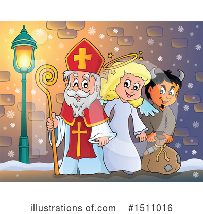 Royalty-Free (RF) Santa Clipart Illustration by visekart - Stock Sample #1511016