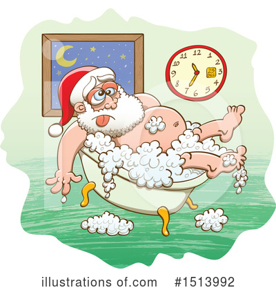 Royalty-Free (RF) Santa Clipart Illustration by Zooco - Stock Sample #1513992