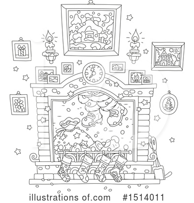 Royalty-Free (RF) Santa Clipart Illustration by Alex Bannykh - Stock Sample #1514011