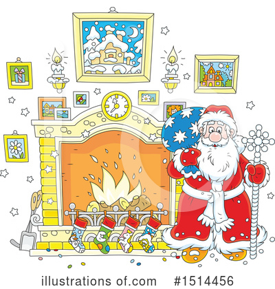 Royalty-Free (RF) Santa Clipart Illustration by Alex Bannykh - Stock Sample #1514456