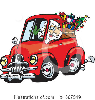 Royalty-Free (RF) Santa Clipart Illustration by Dennis Holmes Designs - Stock Sample #1567549