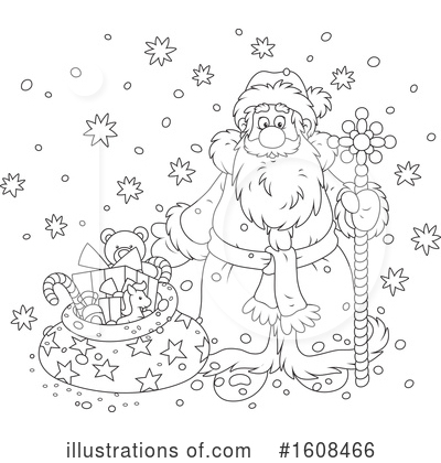 Royalty-Free (RF) Santa Clipart Illustration by Alex Bannykh - Stock Sample #1608466
