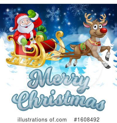 Royalty-Free (RF) Santa Clipart Illustration by AtStockIllustration - Stock Sample #1608492