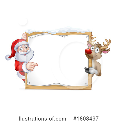 Royalty-Free (RF) Santa Clipart Illustration by AtStockIllustration - Stock Sample #1608497