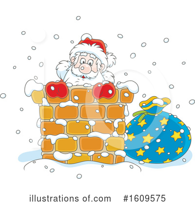 Royalty-Free (RF) Santa Clipart Illustration by Alex Bannykh - Stock Sample #1609575
