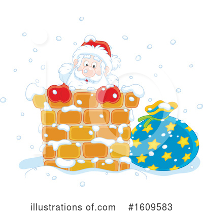 Royalty-Free (RF) Santa Clipart Illustration by Alex Bannykh - Stock Sample #1609583