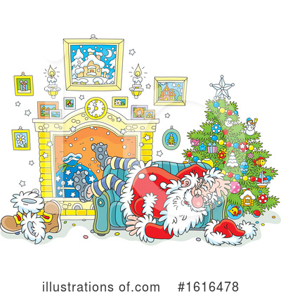 Royalty-Free (RF) Santa Clipart Illustration by Alex Bannykh - Stock Sample #1616478