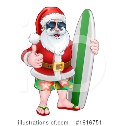 Royalty-Free (RF) Santa Clipart Illustration by AtStockIllustration - Stock Sample #1616751