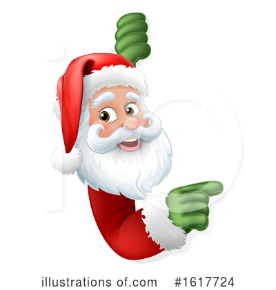 Royalty-Free (RF) Santa Clipart Illustration by AtStockIllustration - Stock Sample #1617724