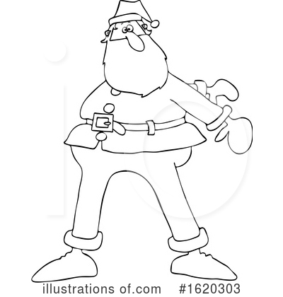 Royalty-Free (RF) Santa Clipart Illustration by djart - Stock Sample #1620303