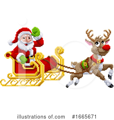 Royalty-Free (RF) Santa Clipart Illustration by AtStockIllustration - Stock Sample #1665671