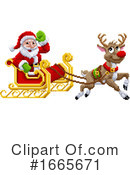 Santa Clipart #1665671 by AtStockIllustration