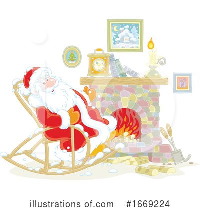 Royalty-Free (RF) Santa Clipart Illustration by Alex Bannykh - Stock Sample #1669224