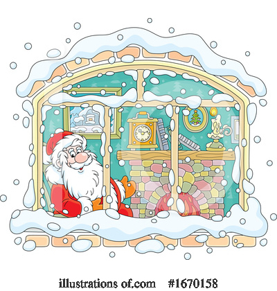 Royalty-Free (RF) Santa Clipart Illustration by Alex Bannykh - Stock Sample #1670158