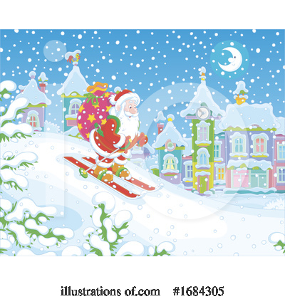 Royalty-Free (RF) Santa Clipart Illustration by Alex Bannykh - Stock Sample #1684305