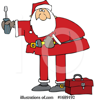 Royalty-Free (RF) Santa Clipart Illustration by djart - Stock Sample #1689192